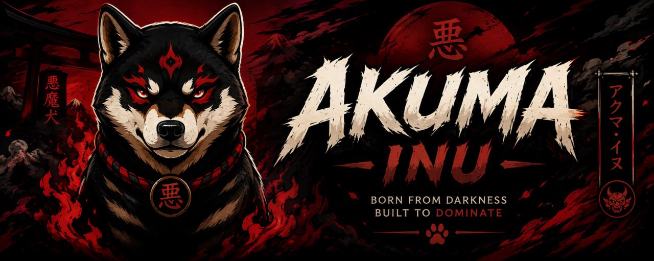 Akuma Inu demon dog beneath a red moon